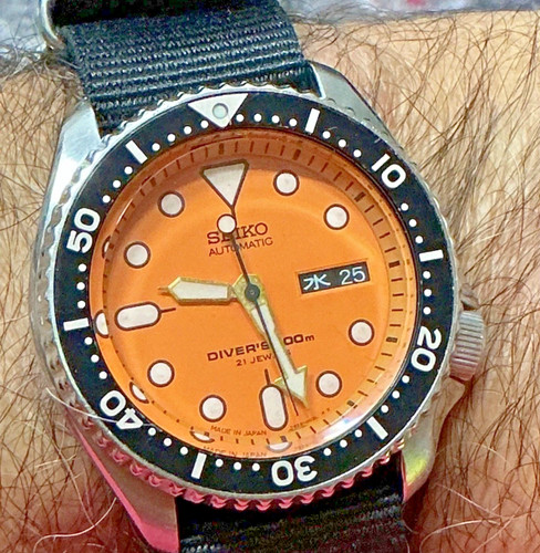Seiko skx011 orange 7s26 0020 - orange, 7s26-0020